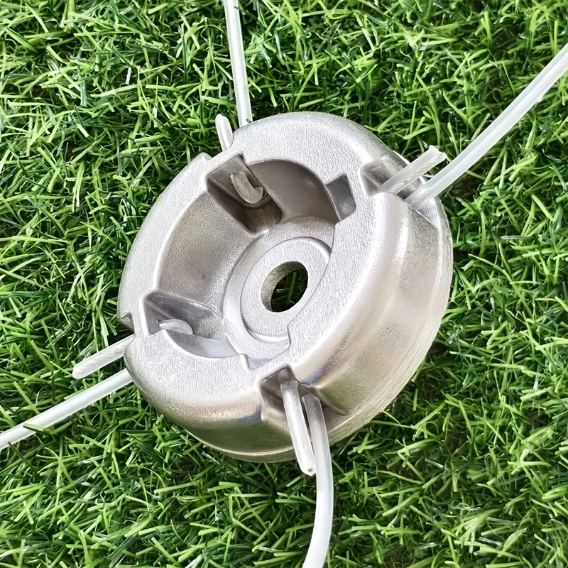 Mower head 1/2/4PCS Universal Aluminum Alloy Lawn Mower Head Nylon Steel Lawn Mowing Line Mower Replacement Parts