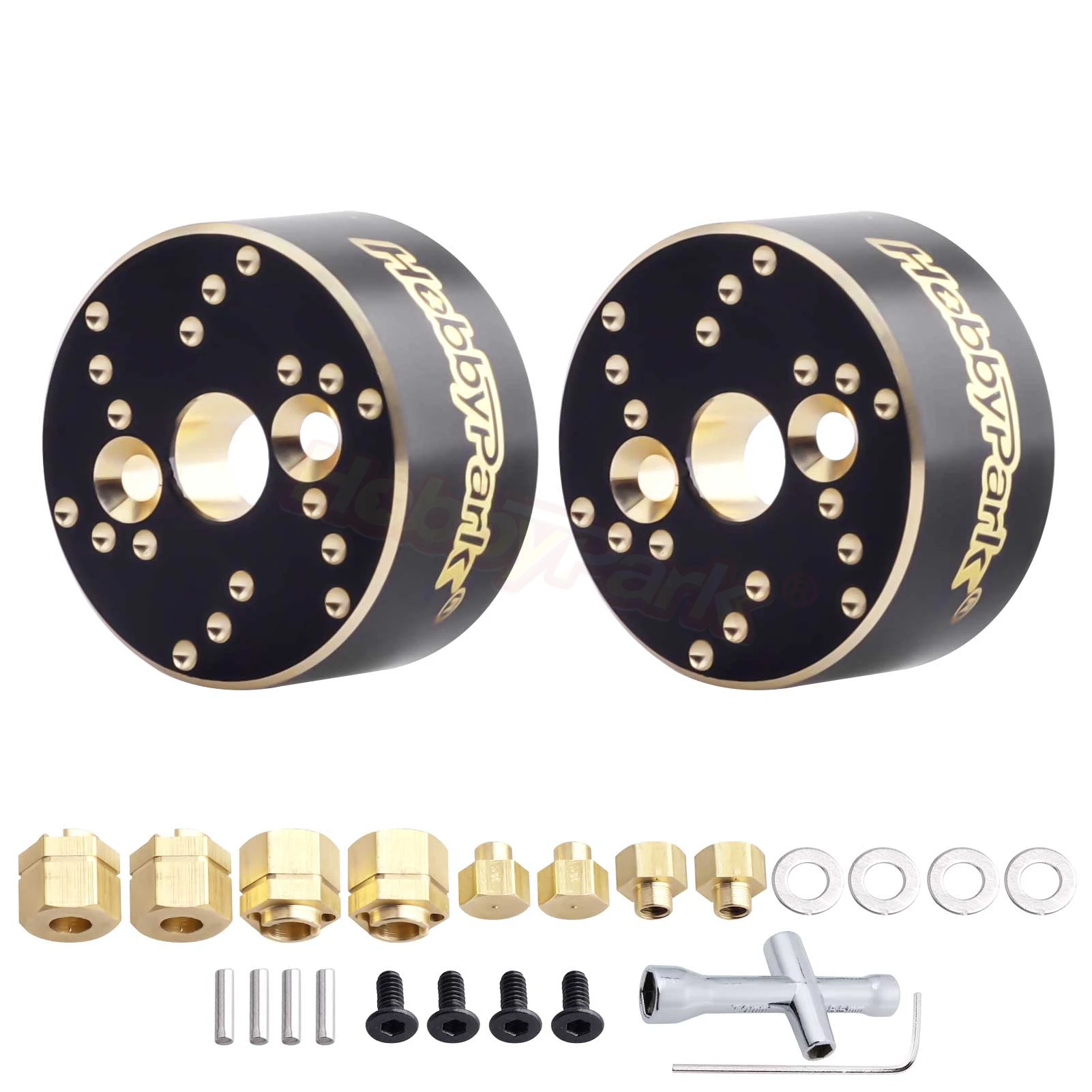 

Латунные грузики для задних осей HobbyPark, противовес блоков и удлиненный латунный колёс, Шестигранная втулка для гусеницы Traxxas TRX4M 1/18