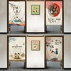 60/70/80/100cm Korean Style Door Curtain Wind Fabric Door Curtain Kitchen Half Bedroom Toilet Customized Polyester Anti Fouling 1