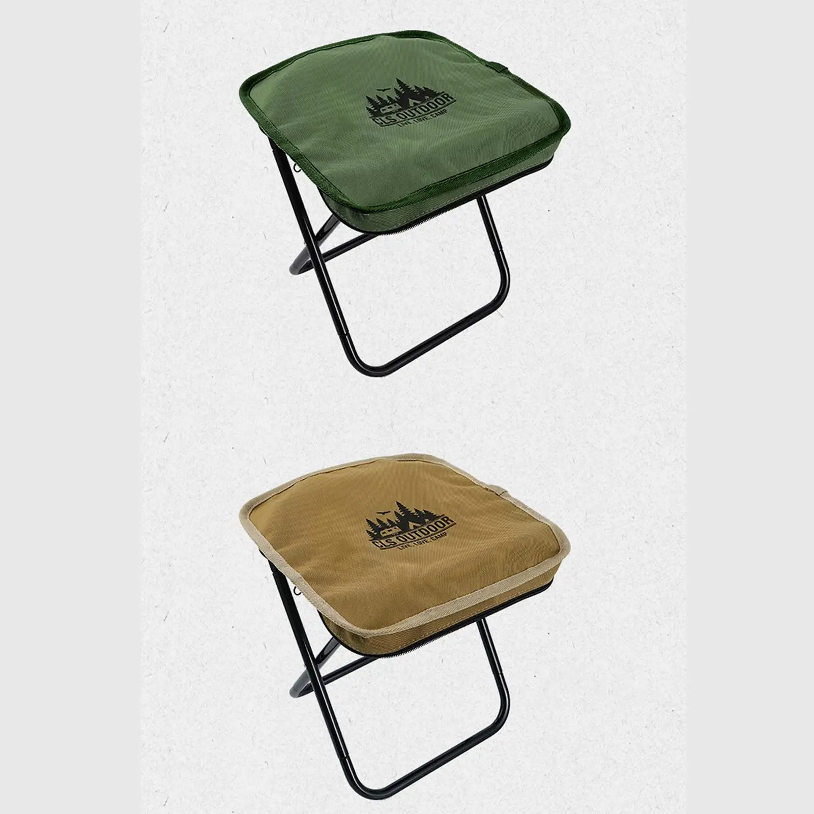 Camping Stool Zipper Handbag Camp Stool for Barbecue Hiking Backpacking