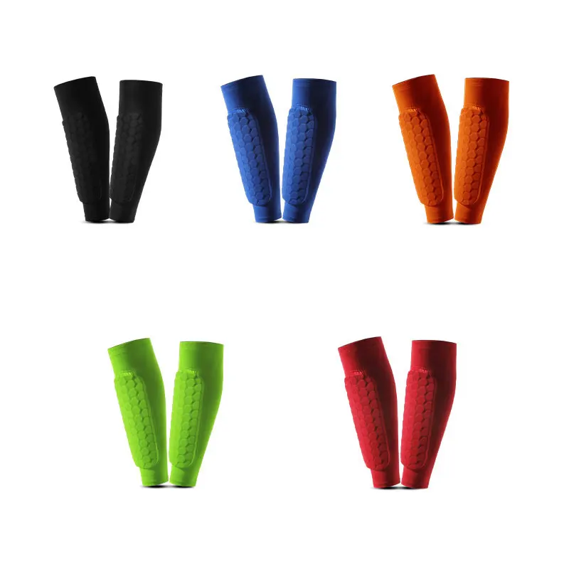 1 PC/2 PCS Soccer Shin Guards Honeycomb Football Shields Sports Legging Shinguards Leg Sleeves Protective Gear