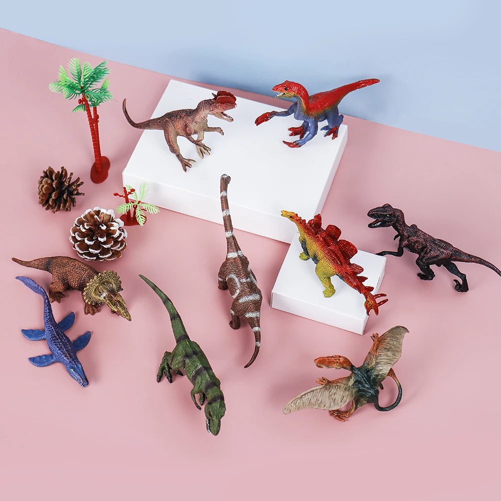 21 Styles 15cm Small Dinosaur Model Toy Jurassic Tyrannosaurus Triceratops Ankylosaur Stegosaurus Gift EducationToys for Kids 4