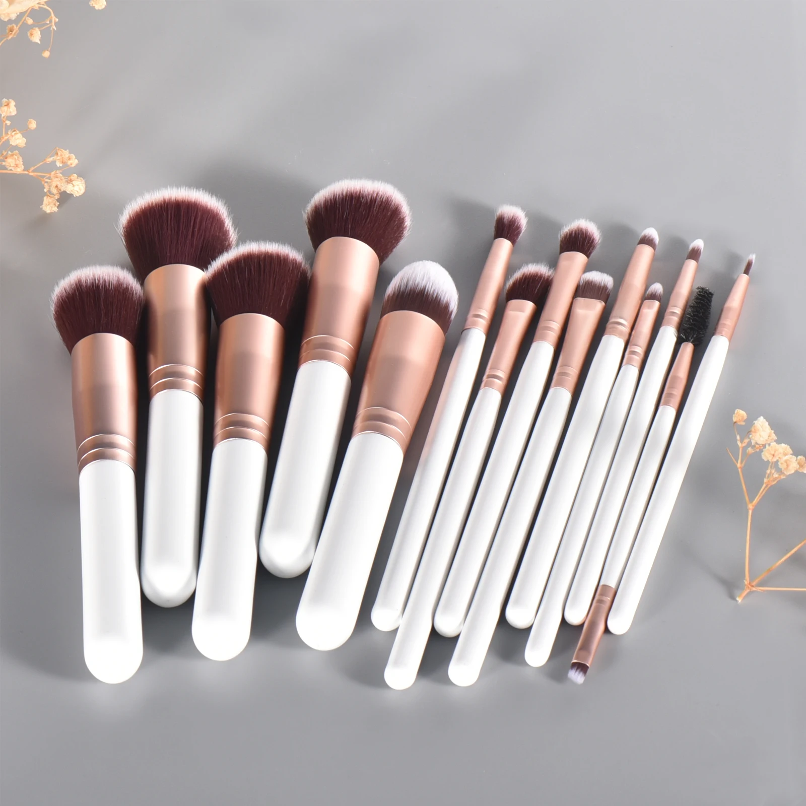 Description Picture 6 of itemSoft hair 14Pcs Professional Makeup brush wood handle powder brush foundation make-up brush concealer brush eye shadow bru