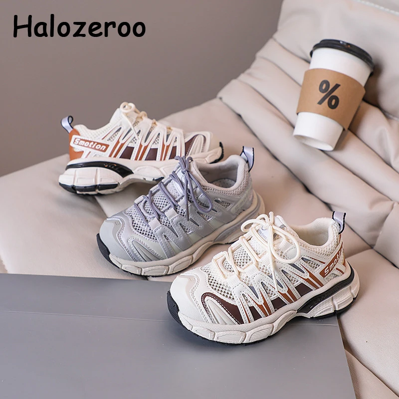 

Summer Kids Sport Sneakers Baby Girls Slip On Gray Shoes Children Brand Chunky Sneakers Boys Fashion Casual Sneakers Trainers