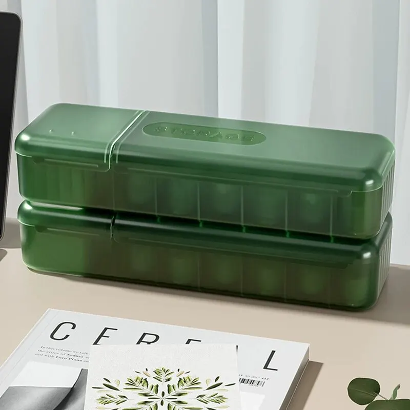 Data Cable Storage Box With 7 Compartments Organizer Charger Cord Storage Box Reusable Cable Storage Case Management for Travel