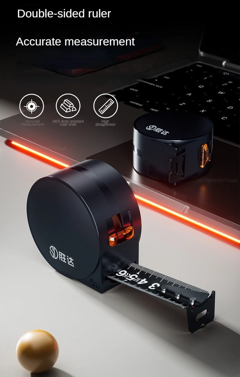 Xiaomi 3/5M Steel Tape Measure Automatic Locking Meter Ruler description image