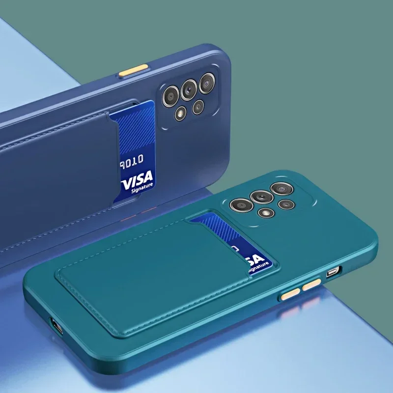Premium Soft Silicone Card Holder Wallet Back Cover - Slot Design