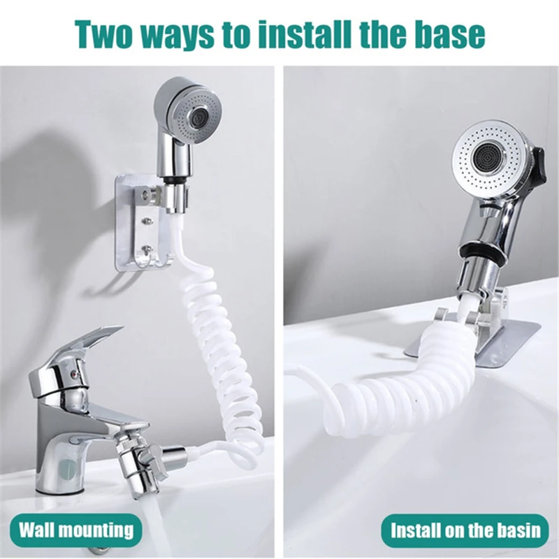 Description Picture 6 of item4PCS/set Handheld Toilet Bidet Sprayer Set Sprayer Guns Shower Hand Bidet Faucet Bath Tap Hand Sprayer Shower Head Self Cleaning