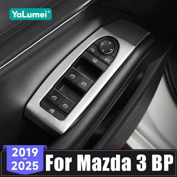 For Mazda 3 BP 2019 2020 2021 2022 2023 2024 2025 Car Door Window Armrest Switch Lift Adjust Panel Cover Trim Accessories 1