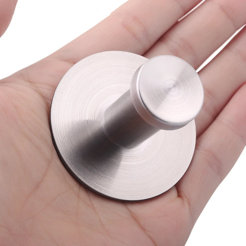 Metal Hook Multi Purpose Hooks Adhesive Wall Hook Kitchen Hooks Self Adhesive Hooks Wall Organizer Hook Wall Mount Hooks Heavy Duty Stainless Steel Hook Self Adhesive Hook Key Holder Rack Clothes Towel Hanger 1pcs