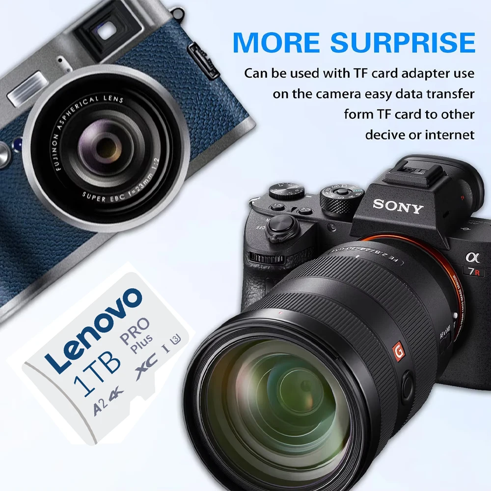 Scheda Di Memoria MicroSD Lenovo V30 Da 1TB - Ad Alta Velocità, Classe 10