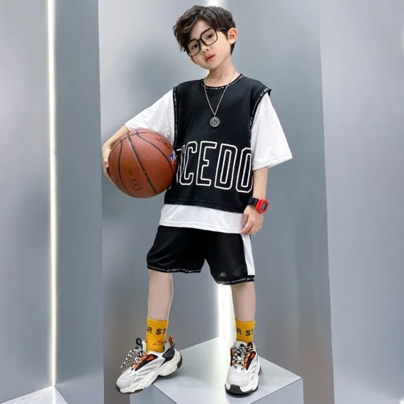 

Summer Boys Clothes Sets Toddler Print T-Shirt + Camouflage Shorts 2pcs Baby 2023 Children Tracksuit Boys Suit For 4 - 12 Years