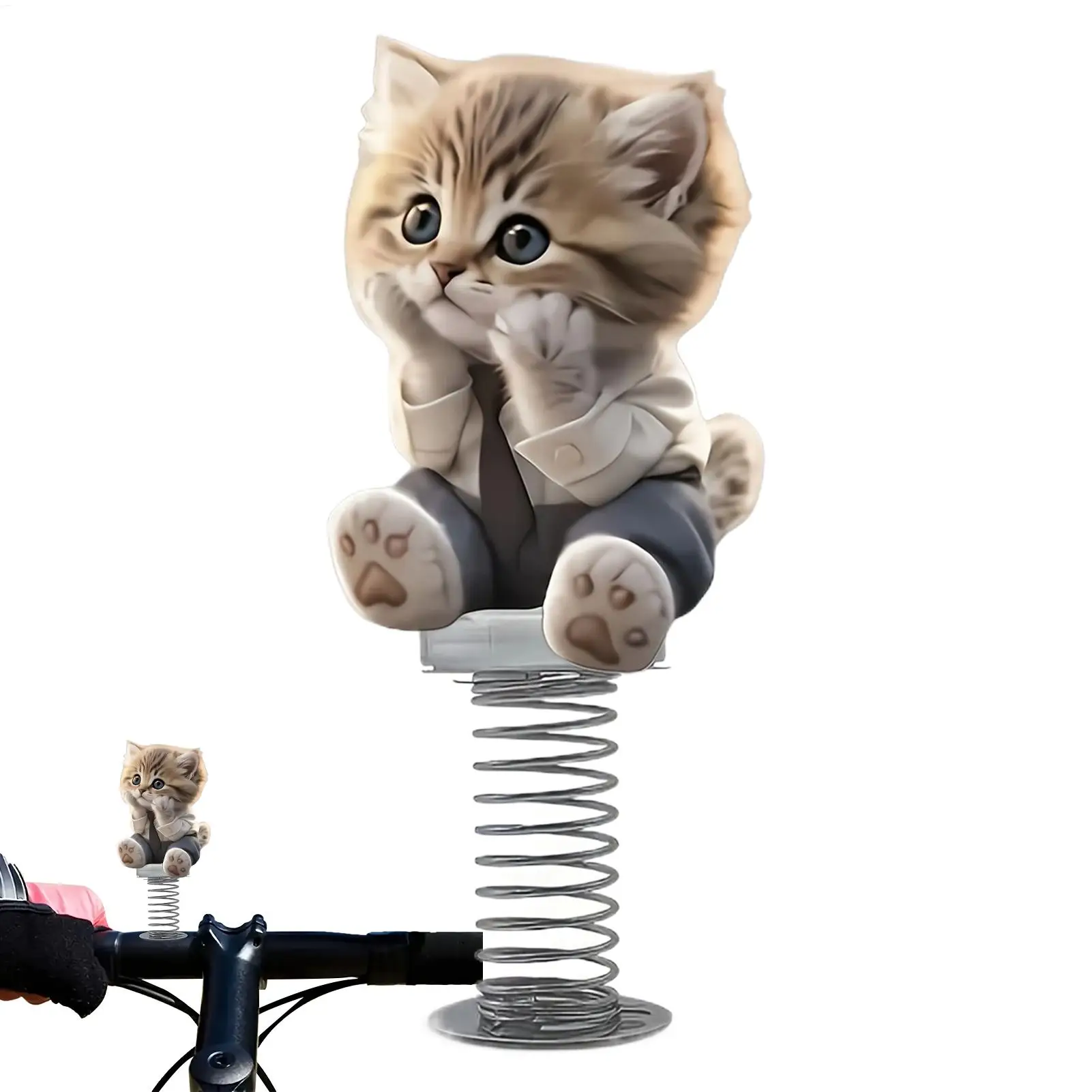 Car Decorations Cute Cat Bobble Car Dashboard Toy Decorative Interior Accessories Funny Cute Shake Head Dancing cat Toy