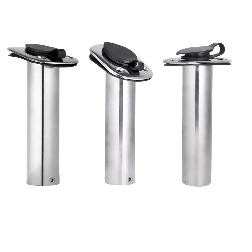Sea Yacht Boat Fishing Rod Holder Tube Flush Mount Rod Rest-15, 30, 90 Degree