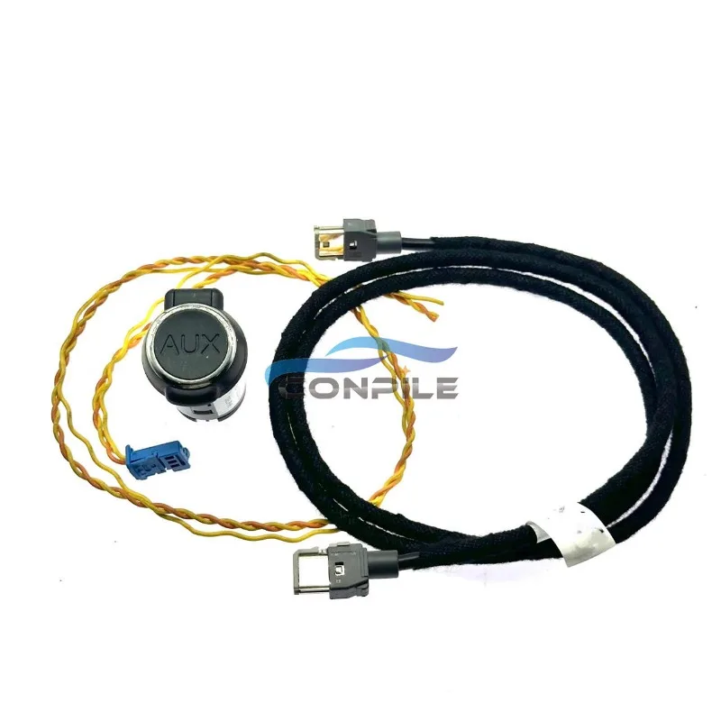 푸조 3008 508 301 시트로엥 C5 C4L USB 베이스, AUX 듀얼 인터페이스 소켓 USB 케이블, 1 개