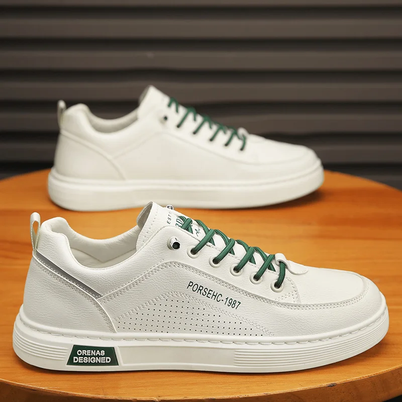

Mens Shoes Casual Summer Platform Leather Slip On Loafers Fashion Male Sneakers Outdoor Sport Tennis Luxury Trainers Flat