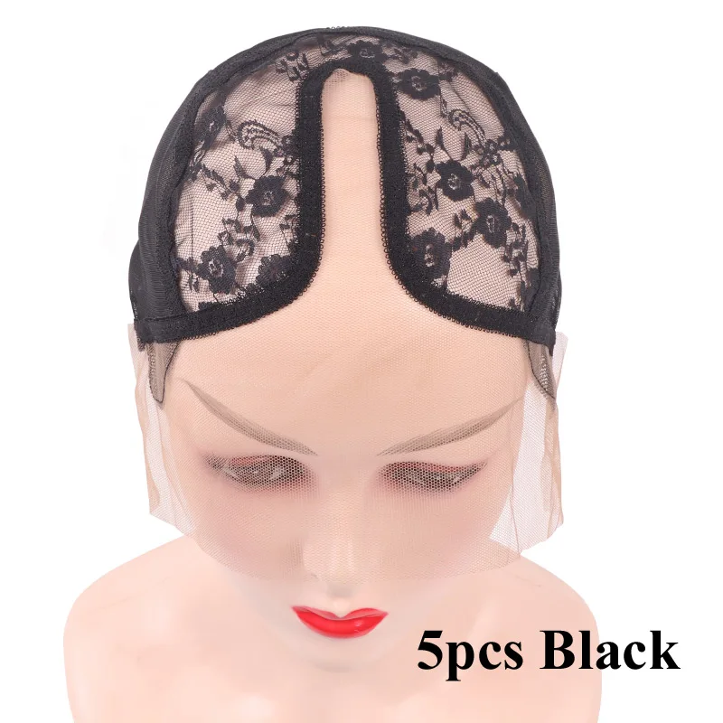 Wig Caps for Making Lace Wigs Deep U Part Lace Wig Weaving Cap Mesh Base  Machine Made Stretchy Net with Adjustable Straps - AliExpress