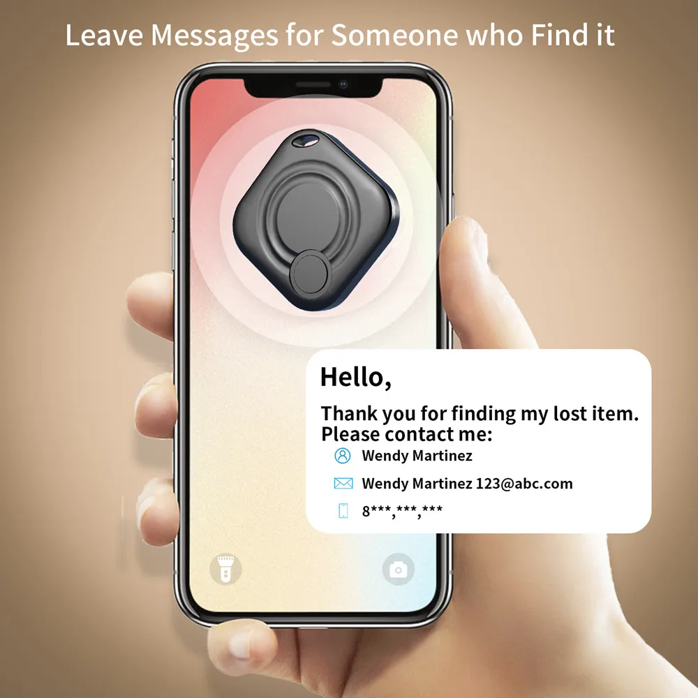 AiYaTo Bluetooth Locator Key Finder Waterproof Global Network Smart AirTag Tracker For IOS System Work With Apple Find My