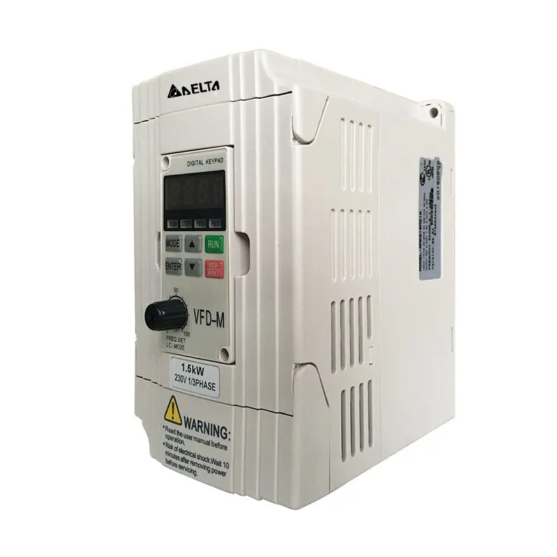 

VFD-M series ultra low noise mini VFD015M21A 1.5kw 220V inverter