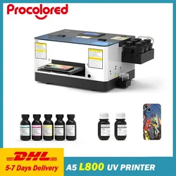 A5 UV Flatbed Printer EPSON L800 Phone Case DIY Photo Mini UV Printer Machine For Liquid Silicone Metal Wood Acrylic Phonecase