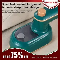 Portable Mini Steam Iron with Rapid Heating and Anti-Slip Handle - Perfect for Travel and Garment Care 1