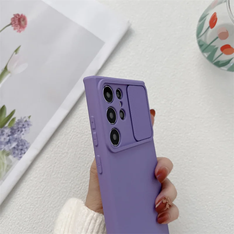 Liquid Silicone Soft Case with Slide Camera Cover