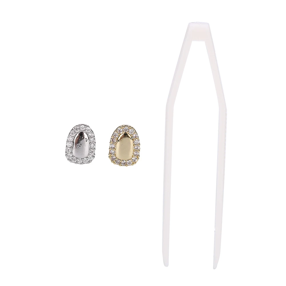 Hip Hop Teeth Decoration Single Tooth Bling Teeth Accessory Decoration for Halloween Party Hip Hop Show Single Tooth Decoration