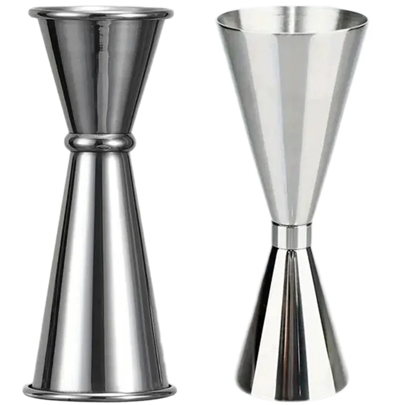 New 30/60ml Cocktail Wine Shaker Measure Cup Stainless Steel Double Shot Drink Spirit Measure Jigger Kitchen Supplies Tools Bar