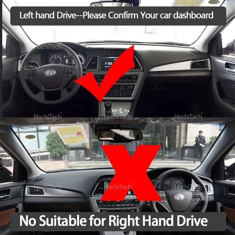 Car Dashboard Cover Avoid Light Pad Instrument Panel Mat Case Carpets Hyundai Sonata LF 2015
