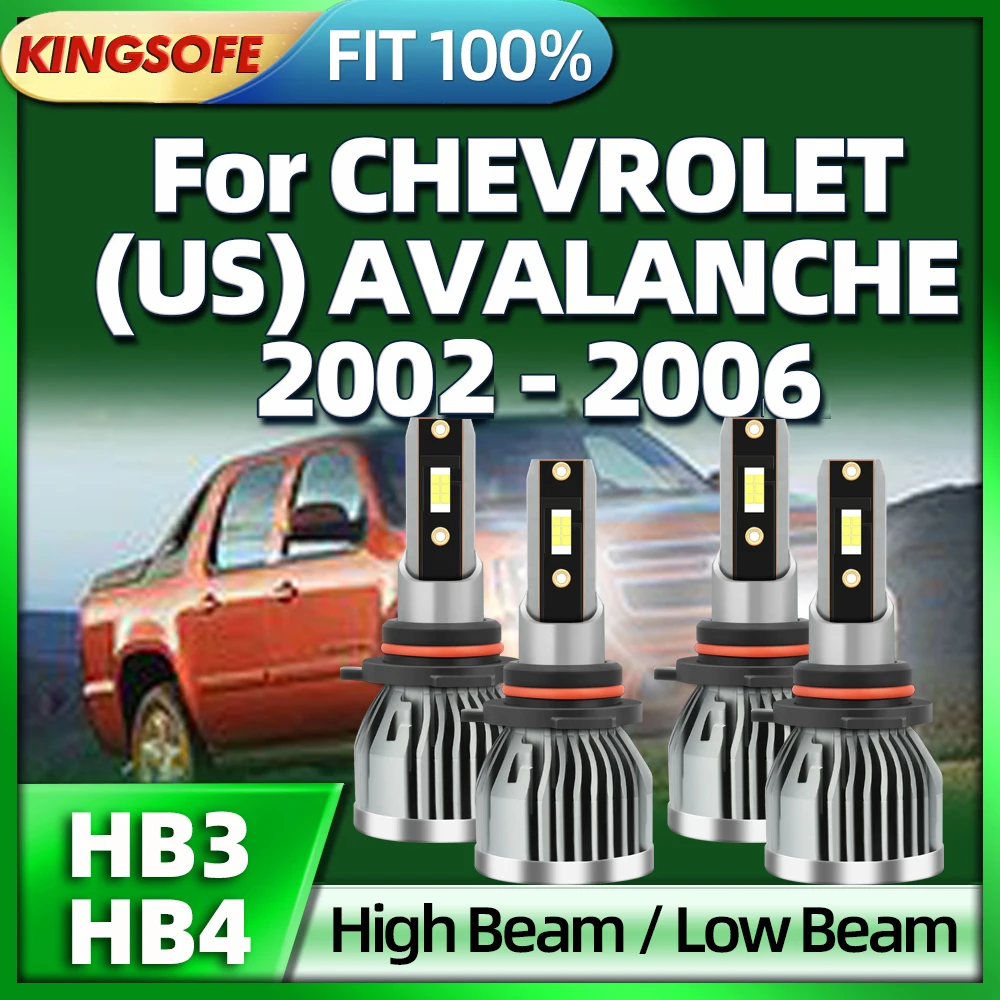 

Roadsun LED HB3 HB4 Bulb Car Lights 6000K White 40000LM Headlight For CHEVROLET (US) AVALANCHE 2002 2003 2004 2005 2006