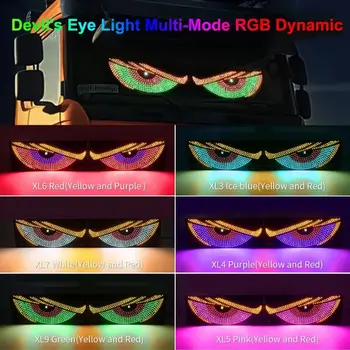Display a LED Occhi del diavolo Luce lampeggiante fredda Occhio di camion per auto animato 5 V Matrix Pixel Panel Truck Luce dell'occhio del diavolo
