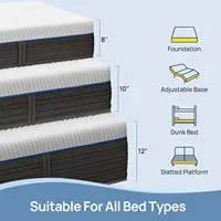 Full Size Mattress, Gel Memory Foam Mattress for Pressure Relief, Fiberglass-Free Comfort Mattress in a Box, Medium Firm Mattres 2