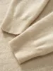 Autumn New 100% Pure Goat Cashmere Sweater Men's O-Neck Knitted Pullovers Leisure Jacquard Loose Tops Youth High-End Base Shirt 6