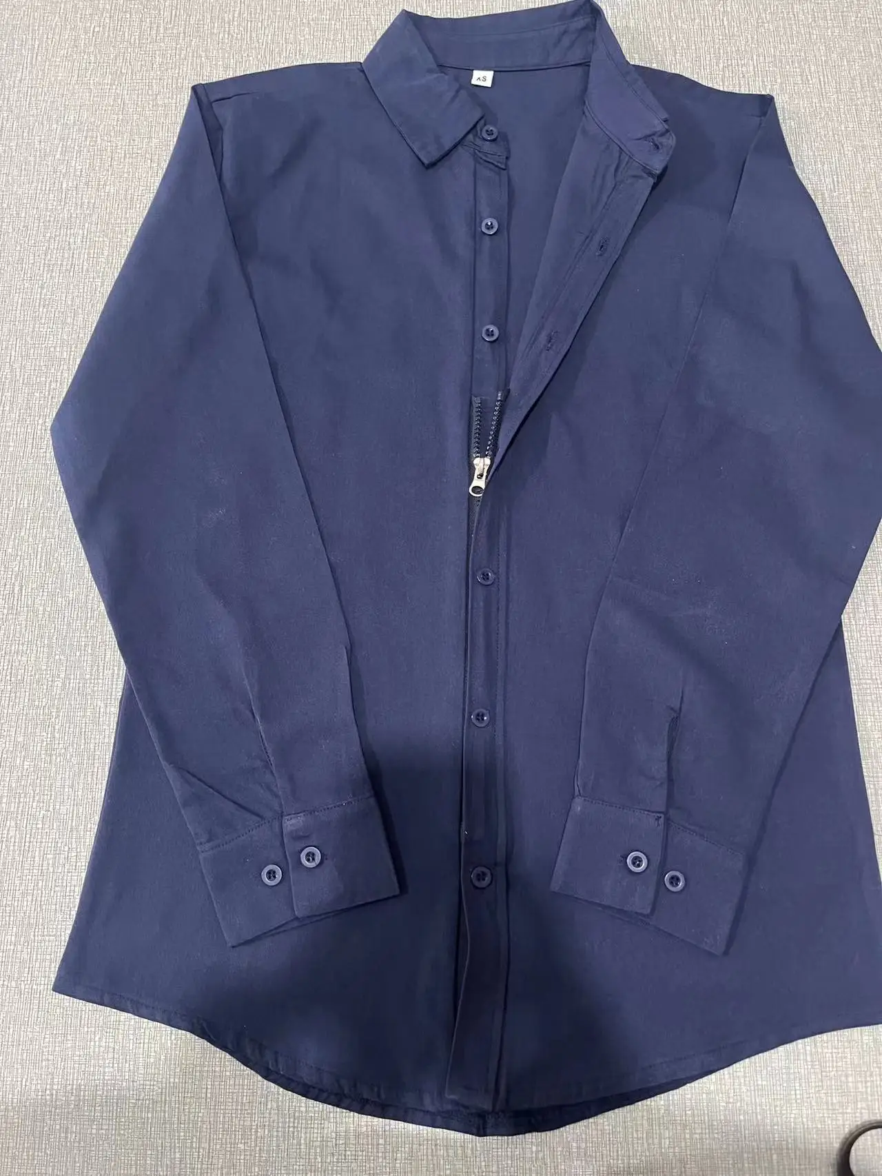 Mens Long Sleeve Solid Casual Shirt