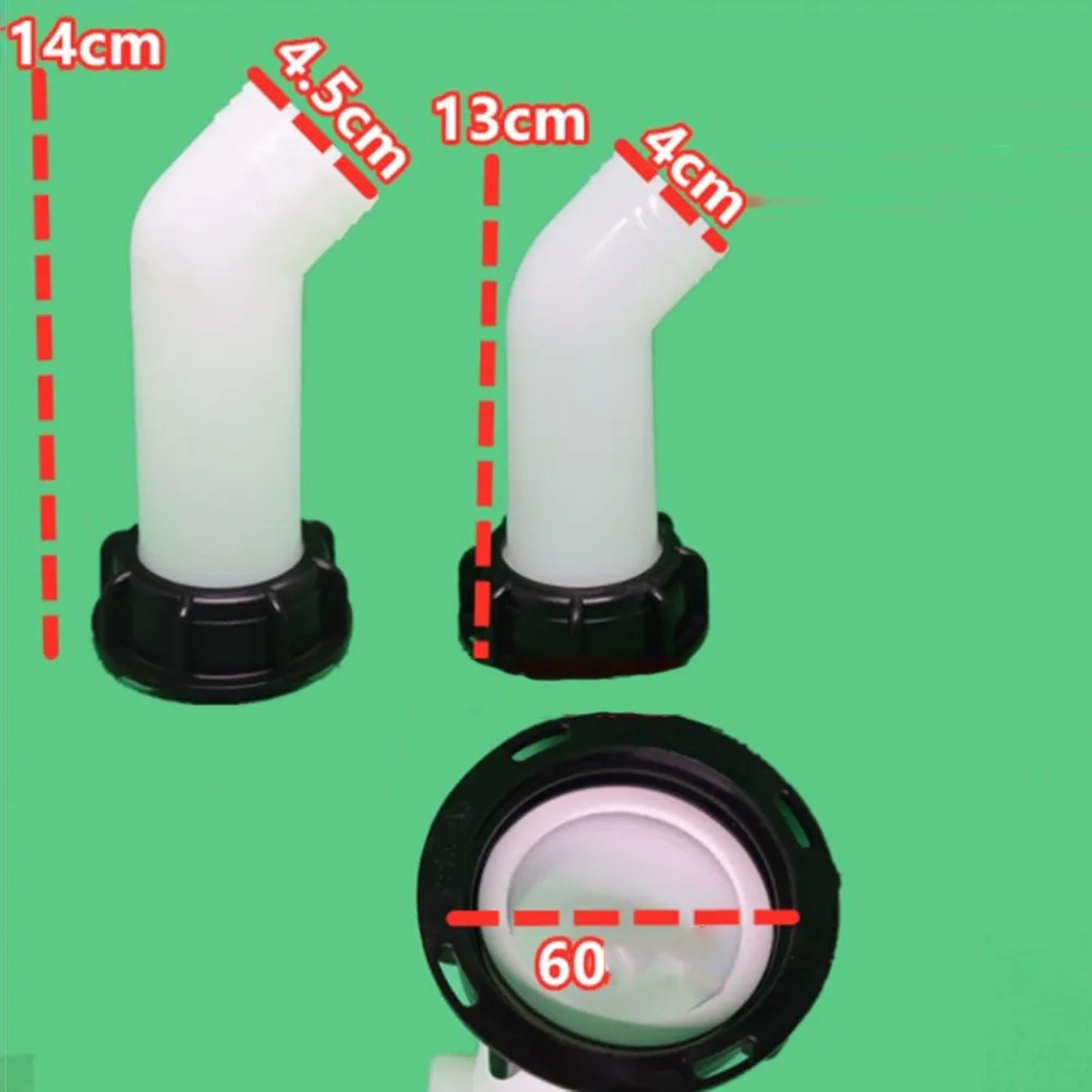 IBC Tank Fittings Hose Splitters Connector Replacement Extension Drain Spout Hose with Valve Fitting for 1000L IBC Water Tanks