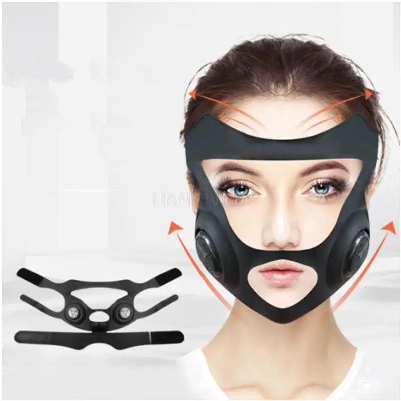 Facial ministry massager vibrating EMS micro electric current electric V face mask type artifact thin face