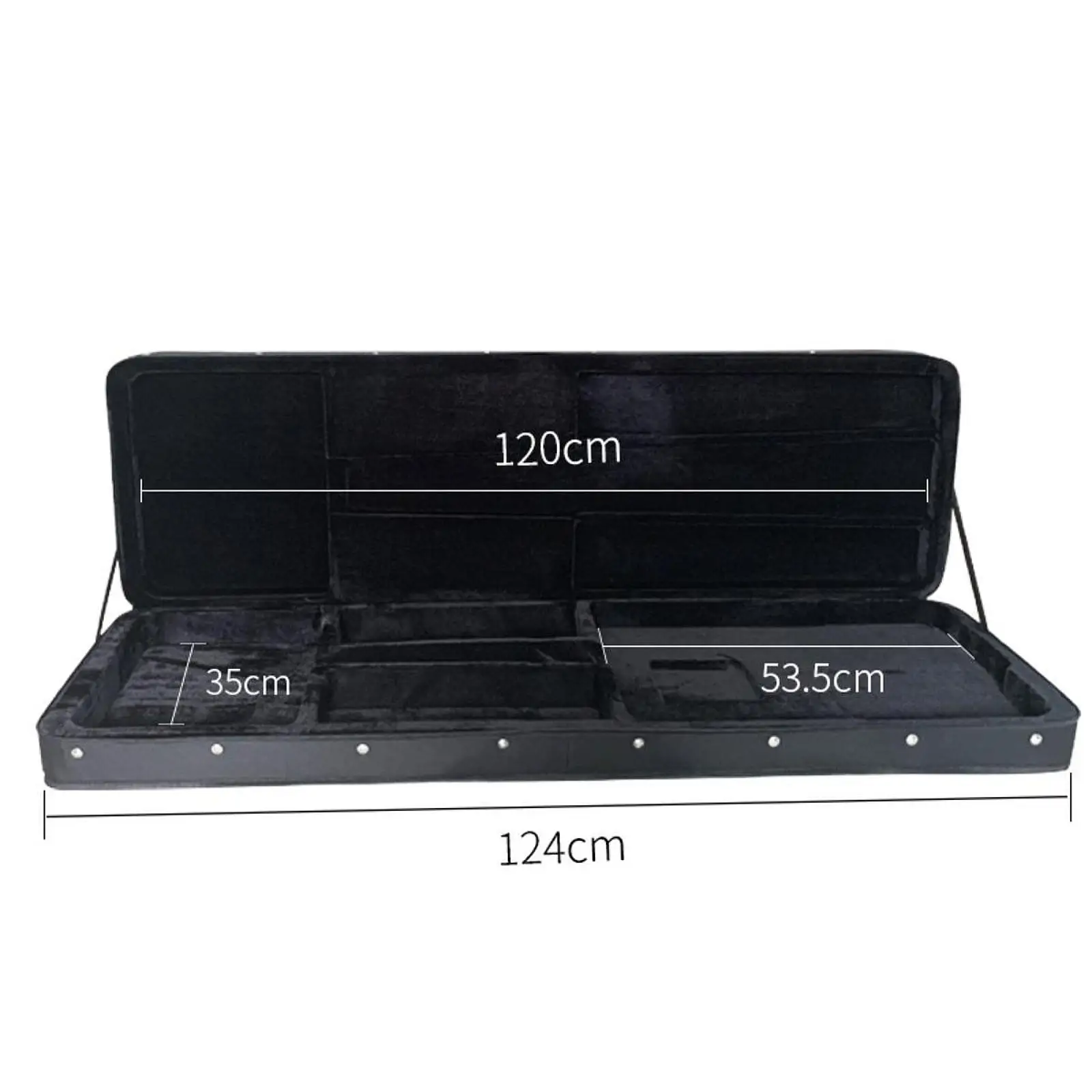 Electric Bass Case Handheld Portable Professional Shockproof Thick Padding Storage Case Hard Shell Electric Guitar