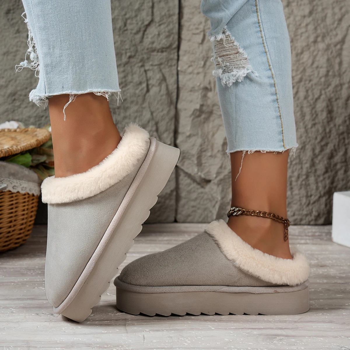 Women's Fluffy Slippers Canada | EvaCozy™ Warm Winter Shoes