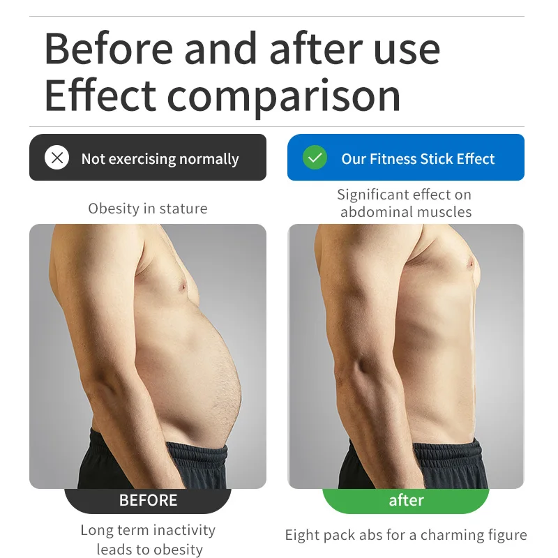 ABS Toning Belt Muscle Training EMS Trainer Muscle Stimulator USB Rechargeable Home Gym Loss Weight Workout Machine Men Women