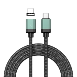 Premium Nylon Braided Magnetic USB - C Fast Charging Cable - 1.2M, 100W Capacity - 1.2m (C to C)
