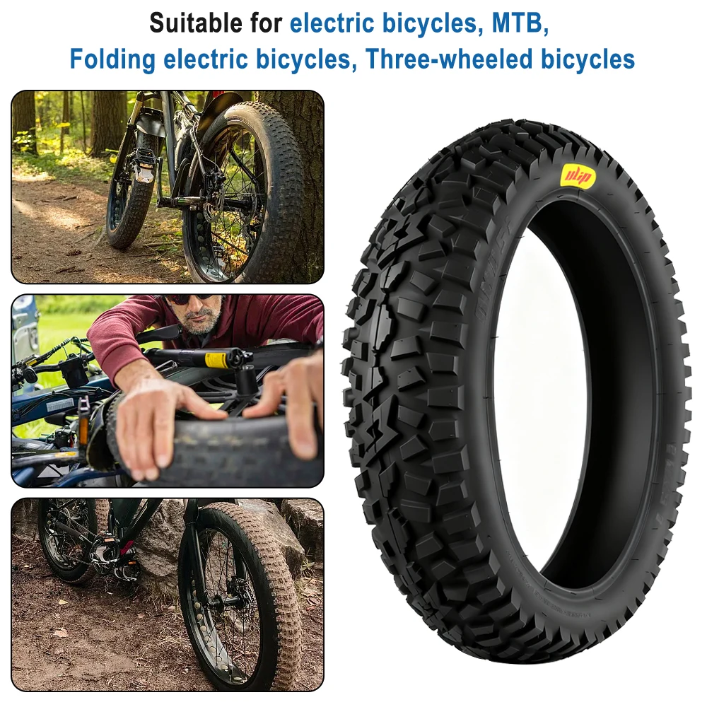 Fahrrad Offroad 20X5.0 Fat Tyre Dicker Geländereifen 20*5.0 Verbreiterter Rutschfester Reifen für Elektrofahrräder – Detail 2