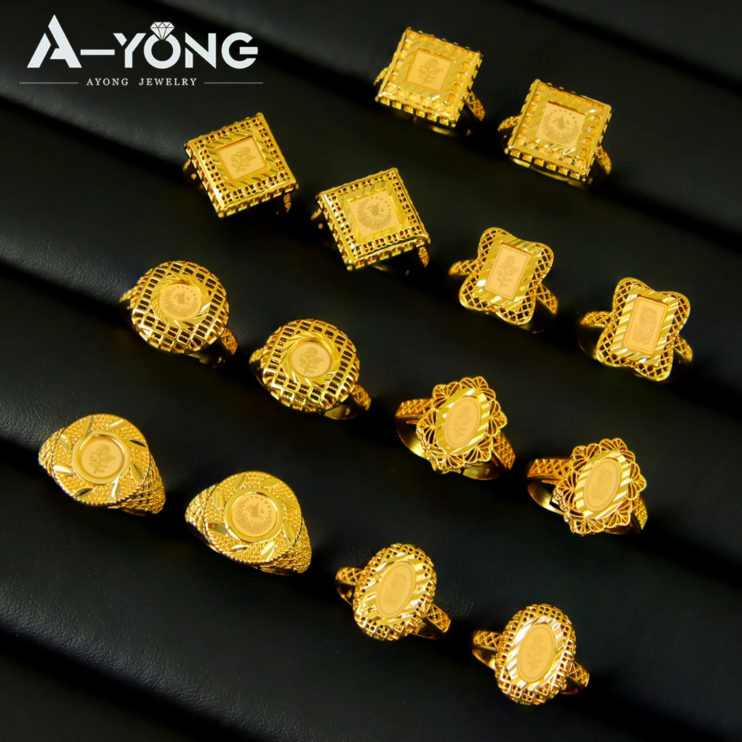 Algerien Braut Vintage Ringe 21k vergoldet verstellbare türkische Hochzeit Vintage Münzen Ring Nigeria klassische Frauen Hochzeit Schmuck