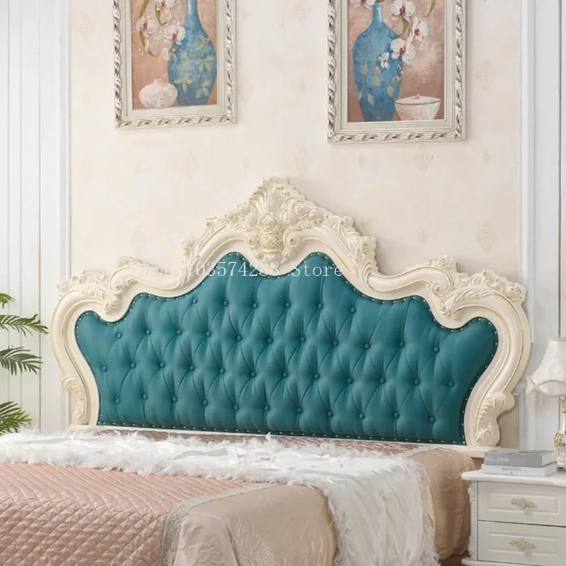Description Picture 4 of item*European style headboard, soft upholstered bed backrest, 2m French painted princess 1.8m headboard, double luxury bedside