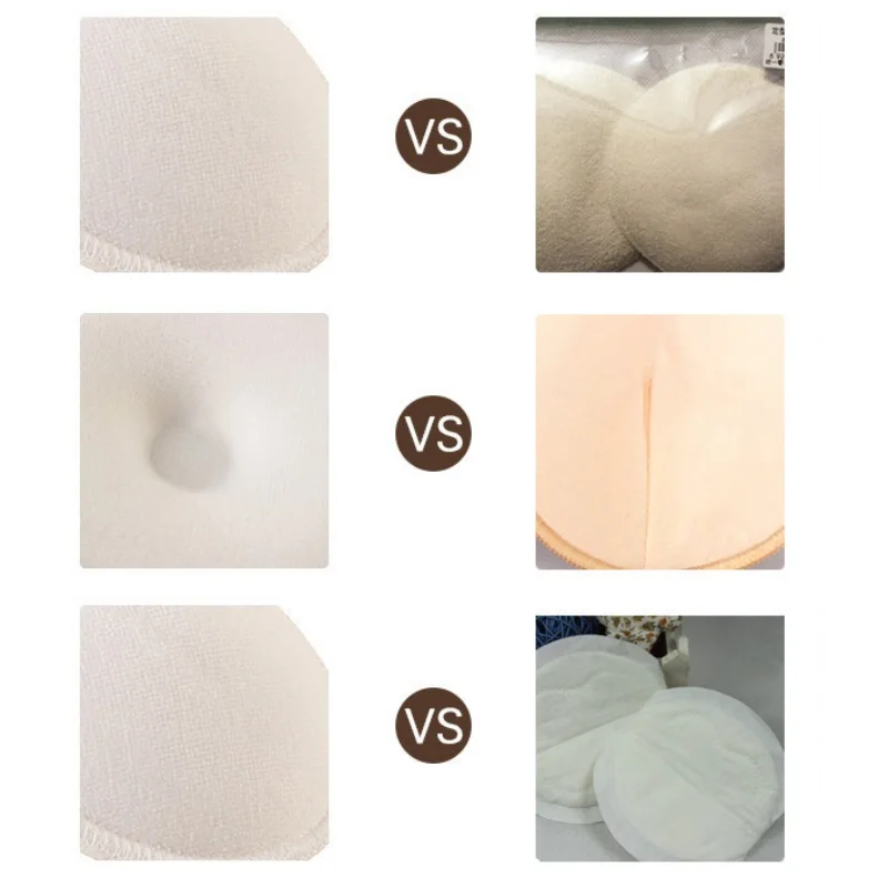 4Pcs/Set Baby Feeding Breastfeeding Pads Reusable Washable Breathable Absorbent Nursing Pads Anti-overflow Absorbent 3