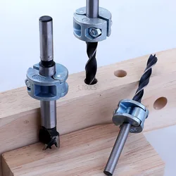 4Pcs 6/8/10mm Drill Limiter Depth Stop Collars Adjustable Ring Positioner Small Wrench Drill Set Woodworking Drilling Tools