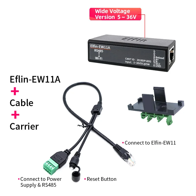 ตัวเลือกสินค้า อุปกรณ์แปลงสัญญาณ RS485 เป็น WiFi สำหรับ IoT