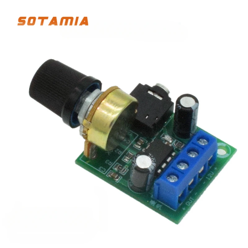 

SOTAMIA Mini Power Amplifier LM386 Audio Amplifier AMP Mono Sound Amplificador With Volume Adjustment Home Sound Theatre DIY