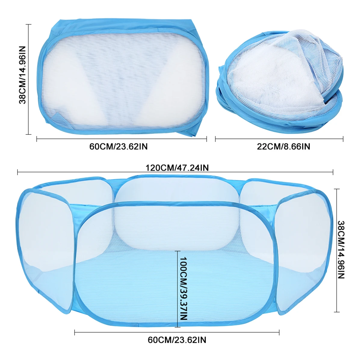 Portable Waterproof Pet Playpen Cage Tent for Small Animals