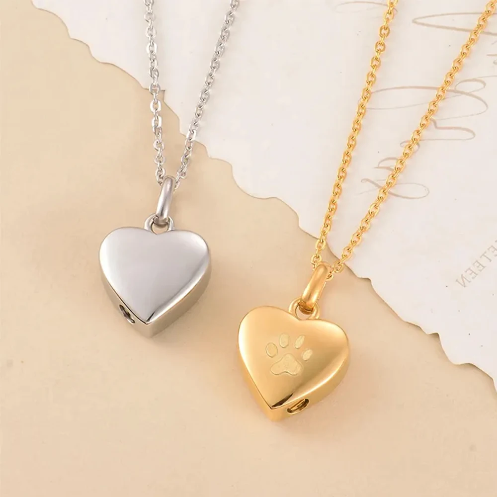 Pet Ashes Heart Cremation Jewelry Urn Necklace 3