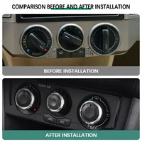 Bouton de climatisation de voiture, 3 pièces, pour Volkswagen VW POLO 2004 – 2013 MK4 MK5 9N 9N3 6R, bouton de commutation de commande de chaleur, accessoires 1